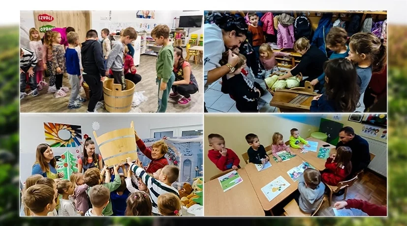 Mališani u dječjim vrtićima u Općini Maruševec učili o kiseljenju zelja i kušali sarmu od Varaždinskog zelja