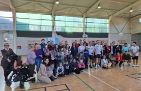 Sudionici humanitarnog turnira u badmintonu "Orka je uz tebe"