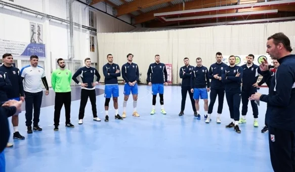 Reprezentacija Hrvatske na pripremama u dvorani DG Sporta u Prelogu