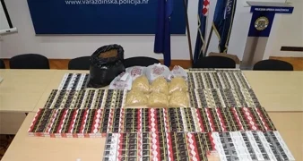 Policija pretražila stan 60-ogodišnjaka: pronašli 644 kutija cigareta i 11 kilograma duhana