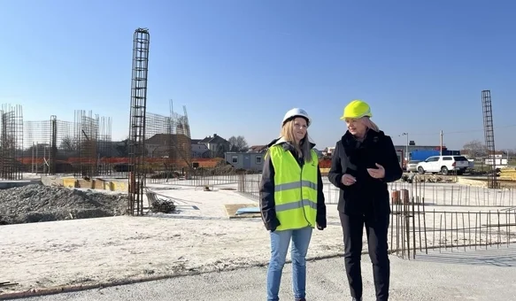 Tijek radova na novom dječjem vrtiću obišla je načelnica Verica Vitković