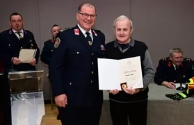 FOTO Na Skupštini DVD-a Lepoglava najavljen novi vatrogasni centar, Miroslavu Žuniću spomenica za 60 godina vatrogastva