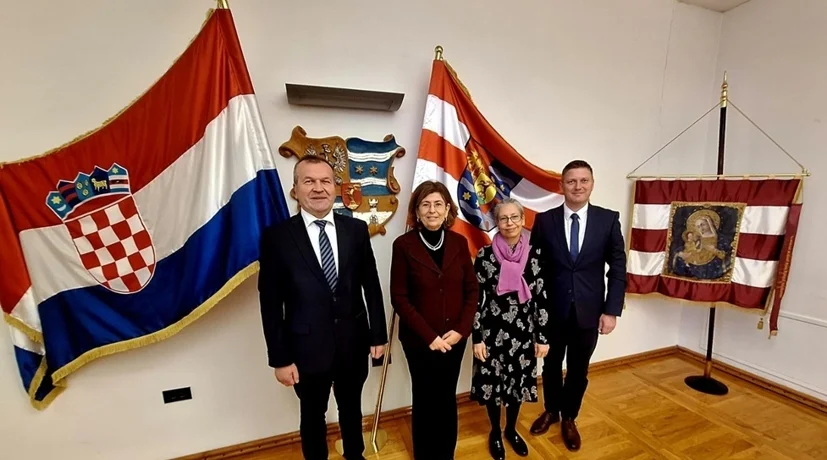 Župan Anđelko Stričak priredio prijam za veleposlanicu Portugalske republike Nj.E. Mariu Manuel Quintela Batista Durão