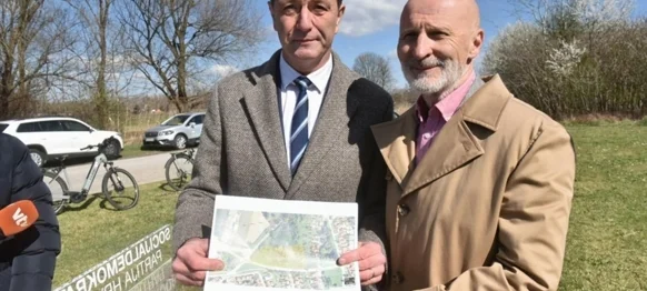 Gradonačelnik Neven Bosilj i Bruno Ister predstavili lokaciju budućeg novog doma za umirovljenike