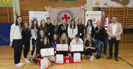FOTO Osnova škola Gustava Krkleca u Maruševcu ugostila natjecanje ekipa prva pomoći mladih Hrvatskog Crvenog križa