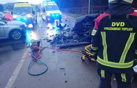 Operativni vatrogasci DVD-a Varaždinske Toplice intervenirali u teškoj prometnoj nesreći
