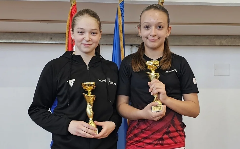 Stolni tenis: Tena Špoljarić i Lara Zadravec doprvakinje Hrvatske