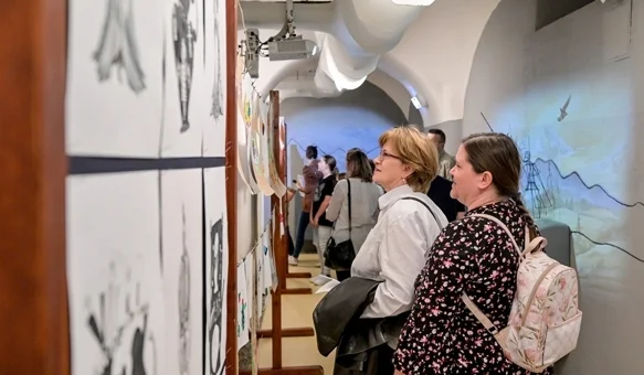 FOTO Otvorena izložba radova polaznika Centra izvrsnosti za likovnu umjetnost