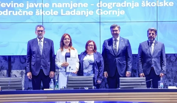 Plenković dao pola milijuna eura za dogradnju dvorane u Gornjem Ladanju