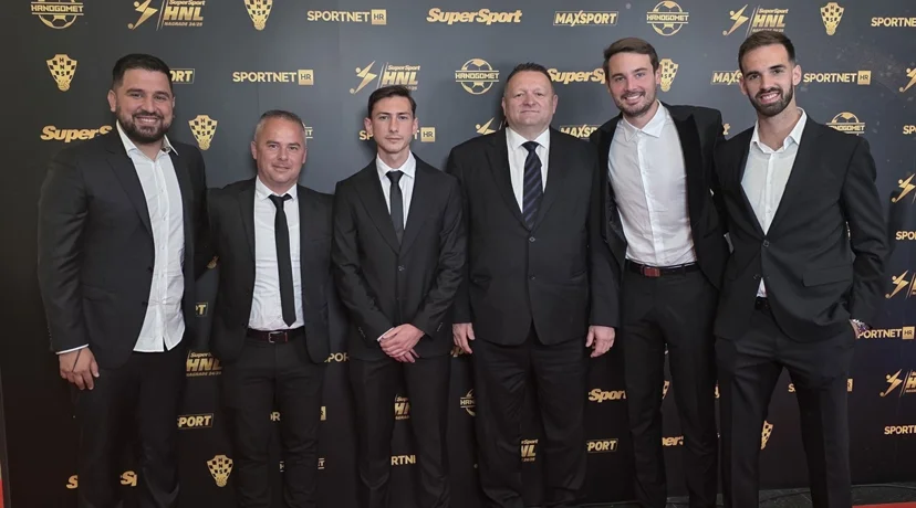 Predstavnici NK Varaždina: Toni Dalić, Nikola Šafarić, Dimitar Mitrovski, Dražen Vitez, Oliver Zelenika i Frane Maglica