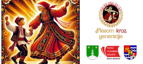 Umirovljenici i djeca zajedno na pozornici Kulturnog centra u Novom Marofu