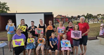 Likovna radionica i filmska večer pod vedrim nebom