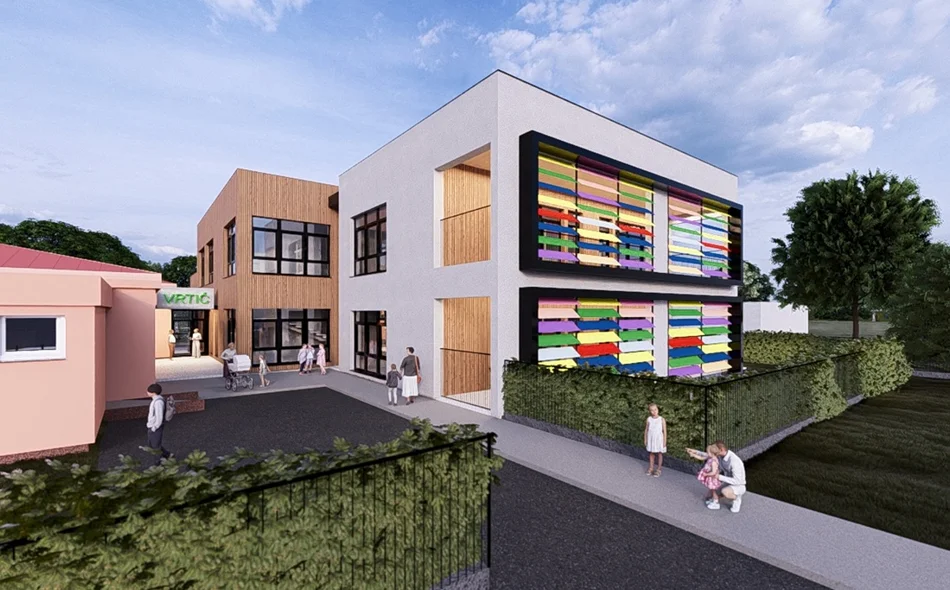 Izgled Dječjeg vrtića Varaždin objekta Dravska nakon što će biti dograđen