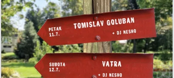 Ovog vikenda u gradskom parku koncerti Tomislava Golubana i Vatre