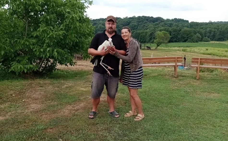 Zahvaljujući zajedničkoj brizi spašena mlada bijela roda