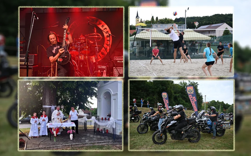 FOTO: Vinica proslavila blagdan Sv. Ane uz glazbu, motore, mise i sport