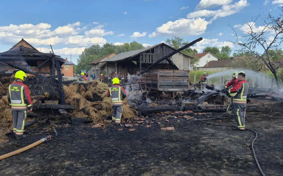 VIDEO I FOTO Gorjele gospodarske zgrade i oprema, šteta oko 45.000 eura