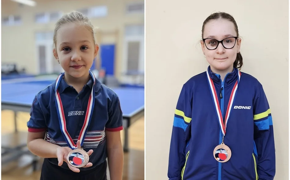 Franka Špoljarić i Tesa Dvorščak s medaljama osvojenima u Šenkovcu