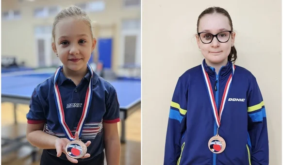 Franka Špoljarić i Tesa Dvorščak s medaljama osvojenima u Šenkovcu