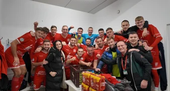 Slavlje Tuhovčana nakon zaslužene pobjede u Ivancu