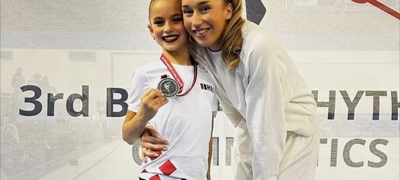 Srebrna Leoni Premužić i trenerica Rea Strnad