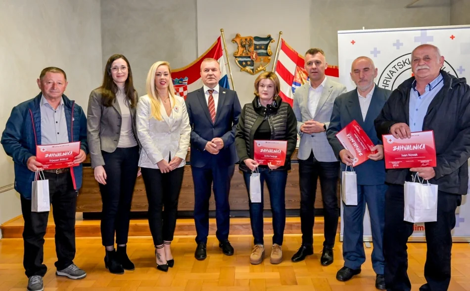 &quot;Osjećaj da si nekom spasio život neprocjenjiv je&quot; - U Županijskoj palači prijem za dobrovoljne darivatelje krvi