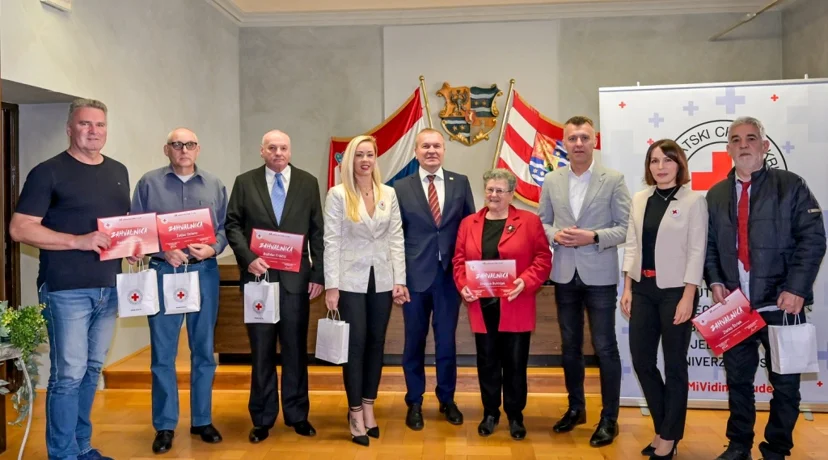 &quot;Osjećaj da si nekom spasio život neprocjenjiv je&quot; - U Županijskoj palači prijem za dobrovoljne darivatelje krvi