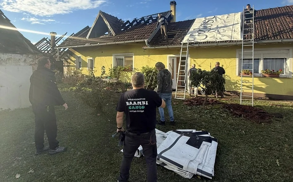 Za obitelj koja je u požaru ostala bez krovišta prikupljeno 7150 eura