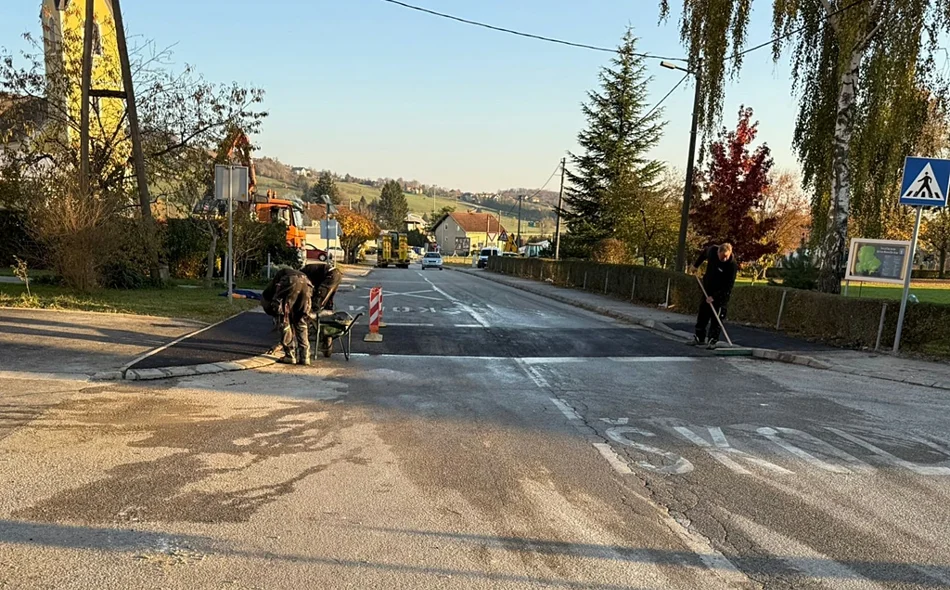 Nastavlja se ulaganje u cestovnu infrastrukturu – gradi se povišeni pješački prijelaz između škole i ambulante
