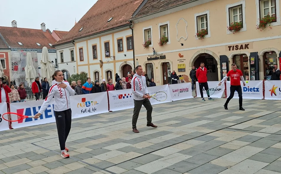 Bosilj i Lukačić pokazali svoje teniske vještine uoči Billie Jean King Cup turnira