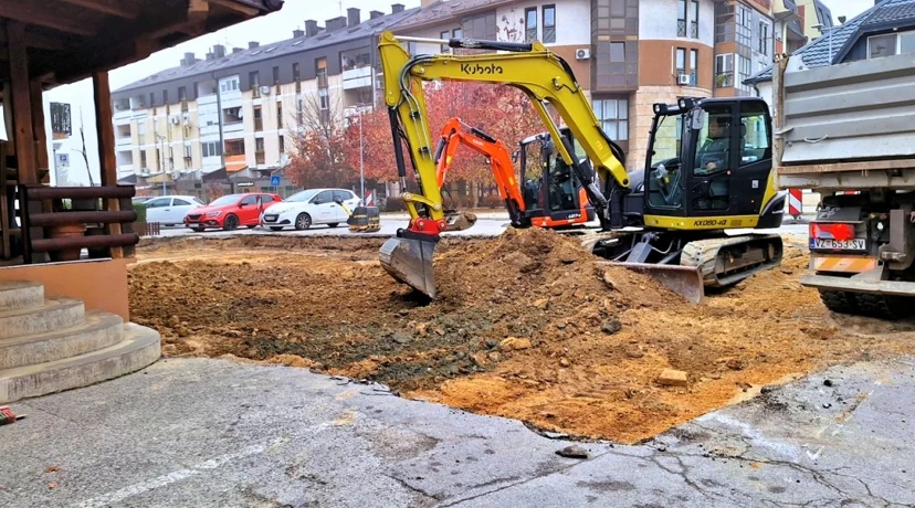 Počeli radovi na uređenju javnog parkirališta i dijela gradske nerazvrstane ceste u Malezovoj ulici