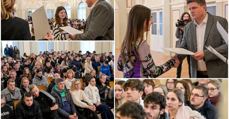 FOTO Grad Varaždin za stipendiranje osigurao 550.000 eura, sve stipendije uvećane za 10 posto