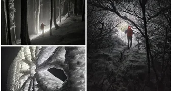 FOTO Ivančica okovana snijegom i ledom u objektivu Maria Knora