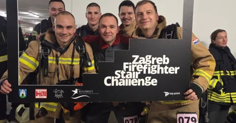 Uvijek prvi kada treba pomoći - Varaždinski vatrogasci utrkivali se do 31. kata nebodera za Udrugu Kolibrići