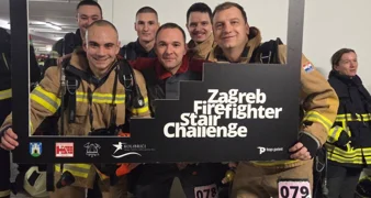 Uvijek prvi kada treba pomoći - Varaždinski vatrogasci utrkivali se do 31. kata nebodera za Udrugu Kolibrići