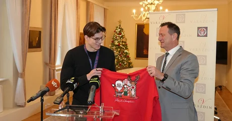 AUDIO Prijam za brončanog plivača Luku Cvetka