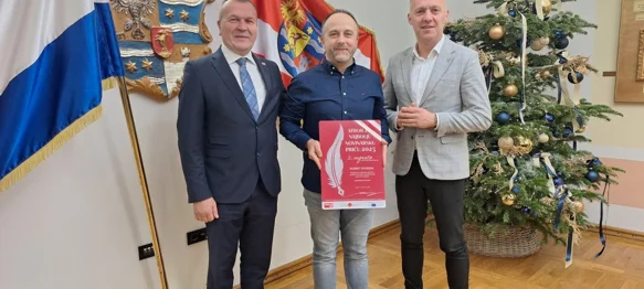 Nagrađeni urednik i novinar Megapulsa, Robert Peharda na prijemu kod župana: Posebno me veseli što su priču prepoznali upravo čitatelji!