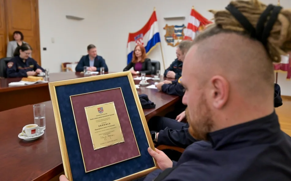 Prvi glas pomoći u kriznim trenucima - prijem za  djelatnike Županijskog centra 112 Varaždin