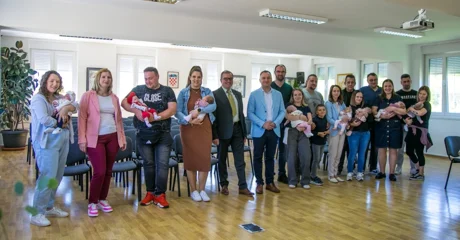 U Maruševcu održan prvi ovogodišnji prijem za roditelje novorođenih beba