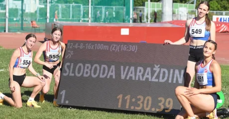 Povijesni rekord! Atletičarke Slobode srušile državni rekord, klubu 3 naslova prvaka