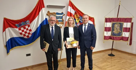 Župan priredio prijem za novoizabranu dekanicu FOI-a i dekana osječke Akademije za umjetnost i kulturu Davora Bobića