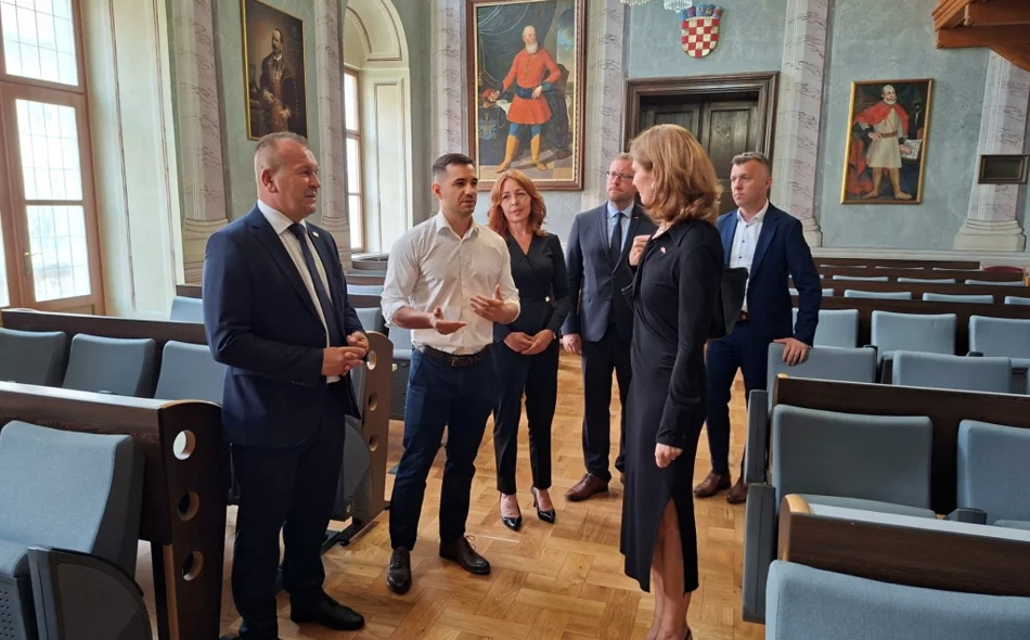 Veleposlanica Republike Austrije na prijemu kod župana Anđelka Stričaka