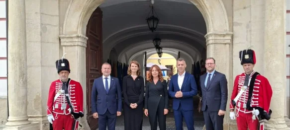 Veleposlanica Republike Austrije na prijemu kod župana Anđelka Stričaka