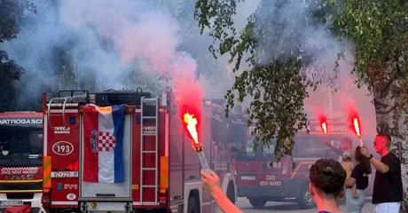 FOTO Novi Marof priredio svečani doček mladim vatrogascima