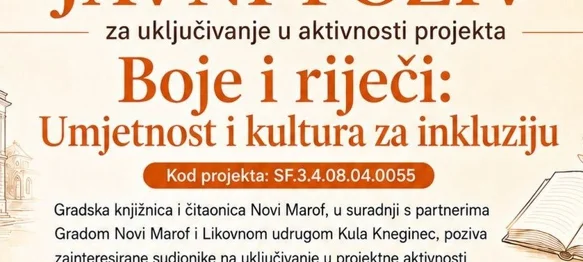 Radionicama i programima poticat će se kreativne vještine kod djece, mladih i osoba starije životne dobi