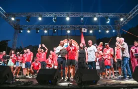 FOTO Gusari iz Komina prvi ušli u cilj u lađi koja je nosila ime Varaždinske županije te obilježja Tigrova i Roda