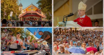 FOTO Brojni vjernici na misnom slavlju u ludbreškom Svetištu, na gradskim ulicama bogati program