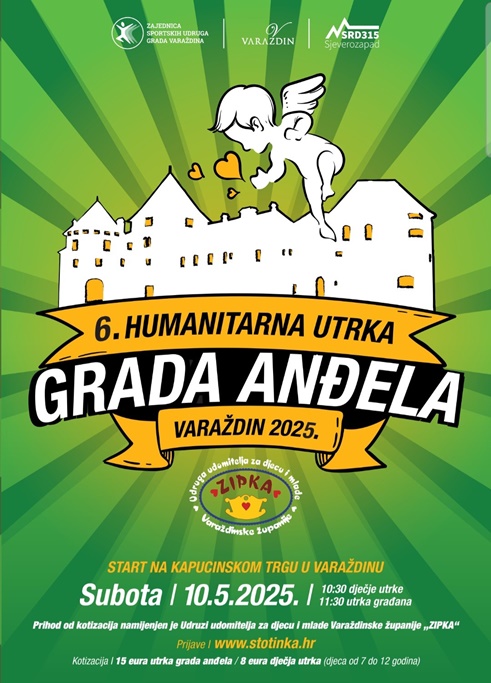 humanitarna Utrka grada andjela plakat 20250303