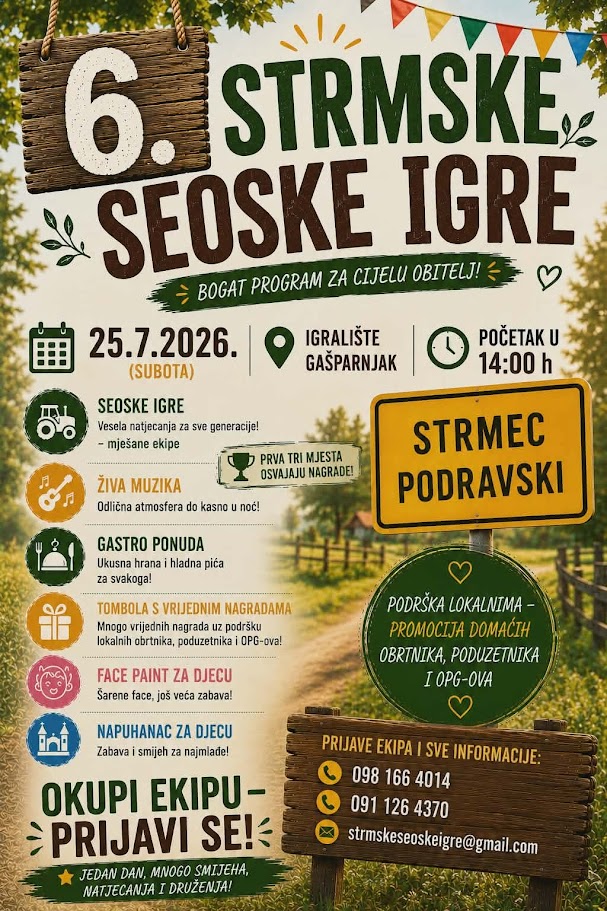 plakat 6.Strmske seoske igre